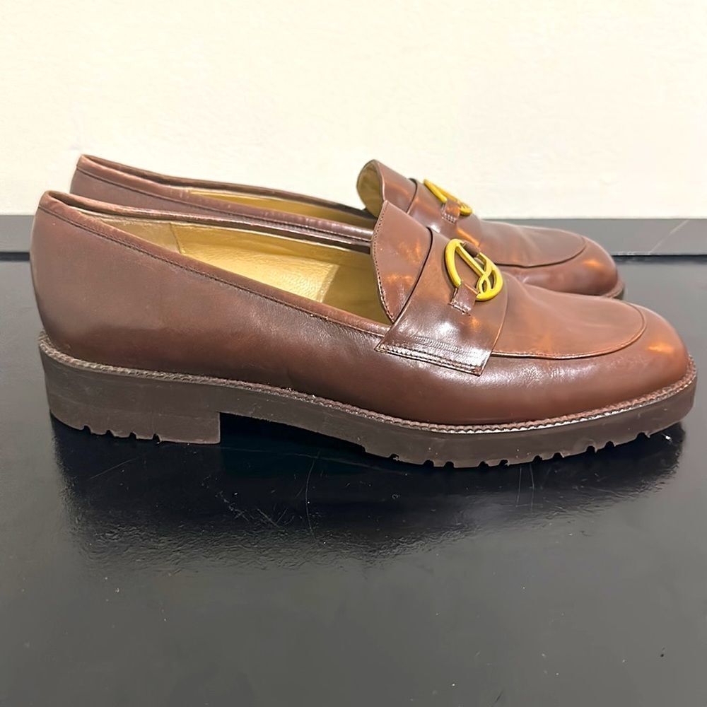 Lederer Vintage Brown Leather Loafers Sz 8B
